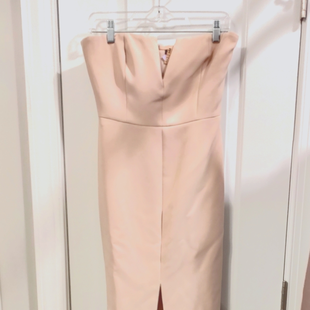 BCBG dusty pink gown